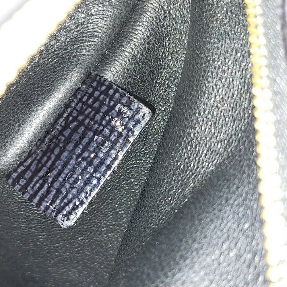 AUTHENTIC CELINE Hand Bag Black Enamel - Picture 9 of 11